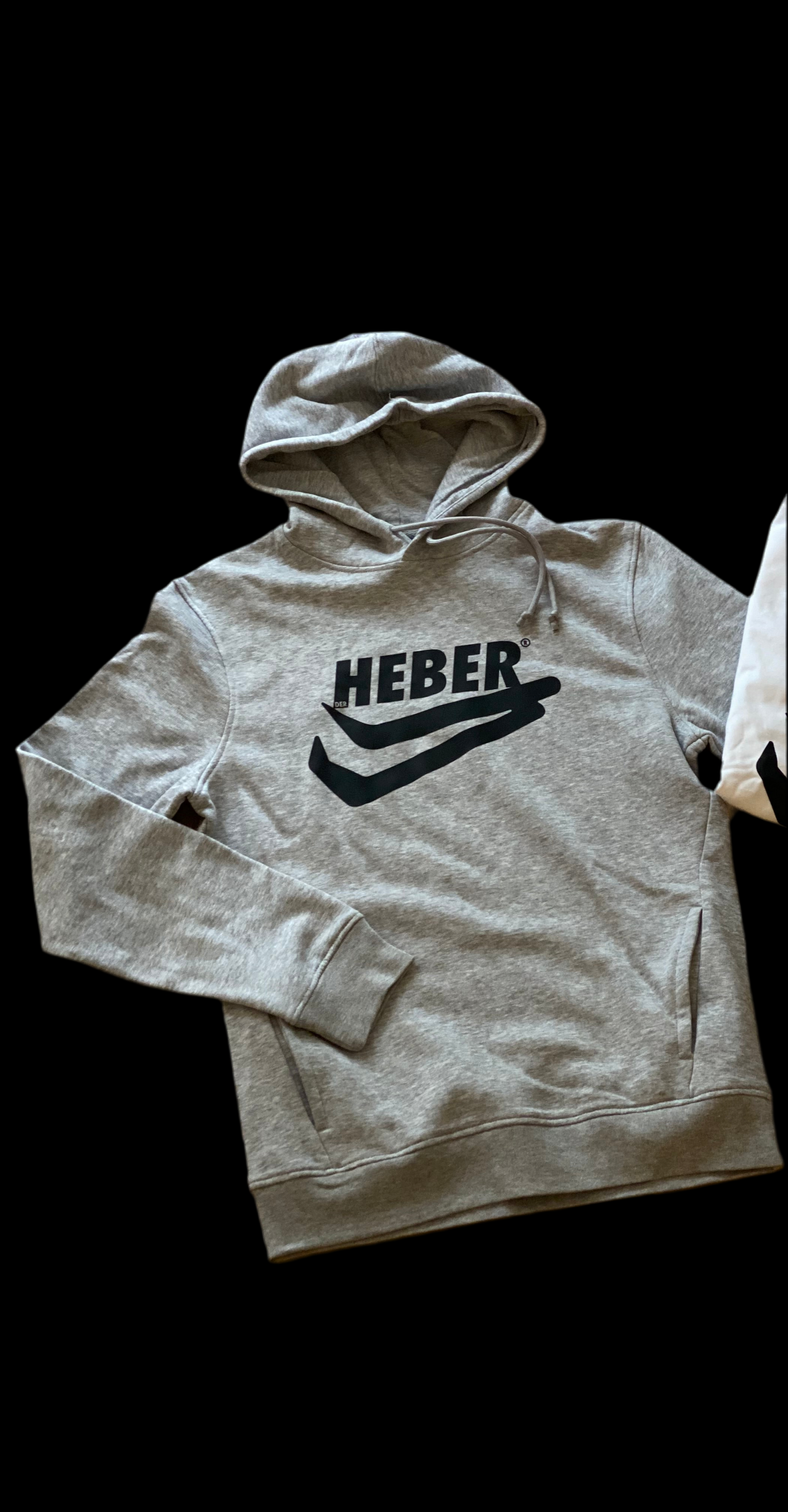 Der Heber Hoodie mit schwarzem oder rotem Logo